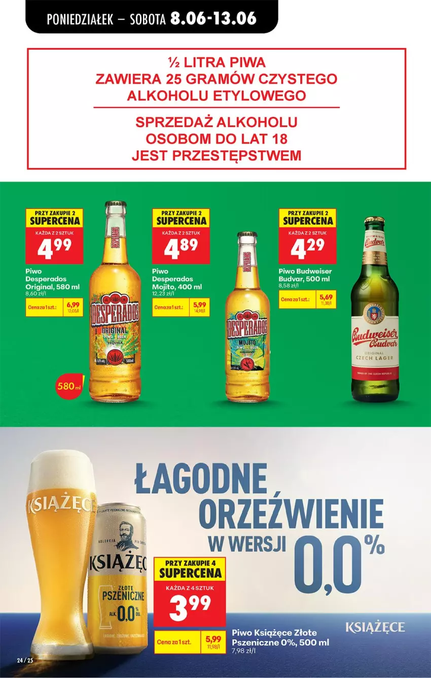 Gazetka promocyjna Biedronka - Od Poniedziałku - ważna 08.06 do 13.06.2026 - strona 26 - produkty: Gin, Gra, Książęce, Piwa, Piwo