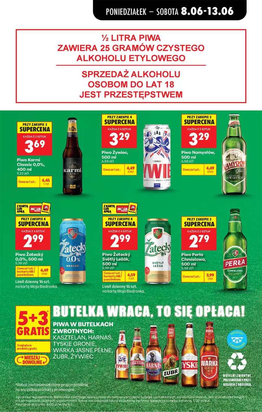 Gazetka promocyjna Biedronka - Od Poniedziałku - ważna 08.06 do 13.06.2026 - strona 27 - produkty: Fa, Gra, Karmi, Namysłów, Perła, Piwa, Piwo, Tyskie, Warka