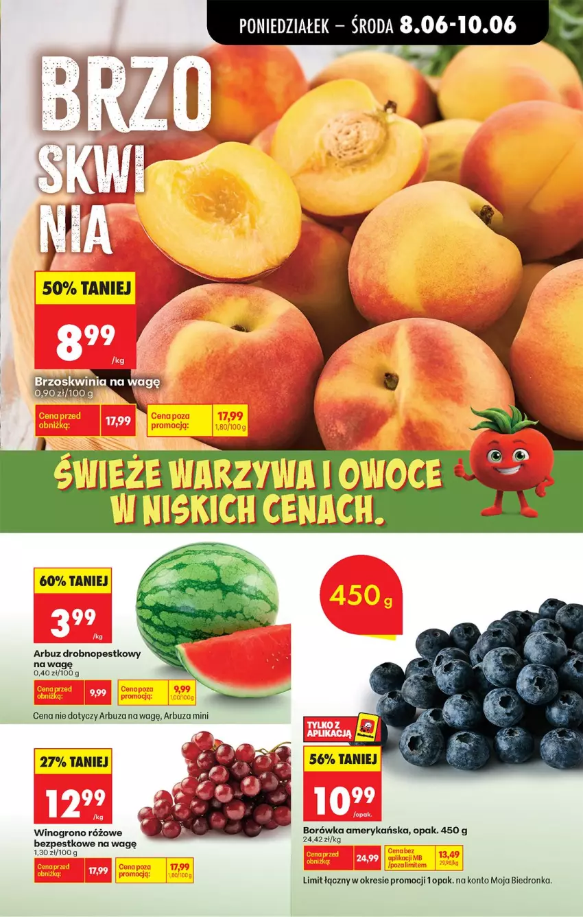 Gazetka promocyjna Biedronka - Od Poniedziałku - ważna 08.06 do 13.06.2026 - strona 31 - produkty: Arbuz, Borówka, Borówka amerykańska, Wino