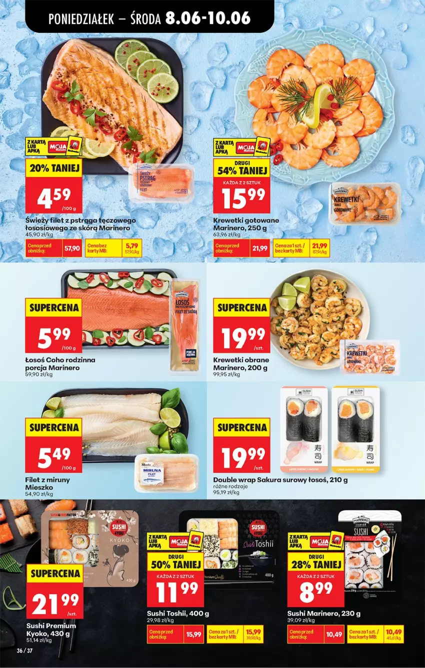 Gazetka promocyjna Biedronka - Od Poniedziałku - ważna 08.06 do 13.06.2026 - strona 40 - produkty: Krewetki, Por, Sos, Sushi