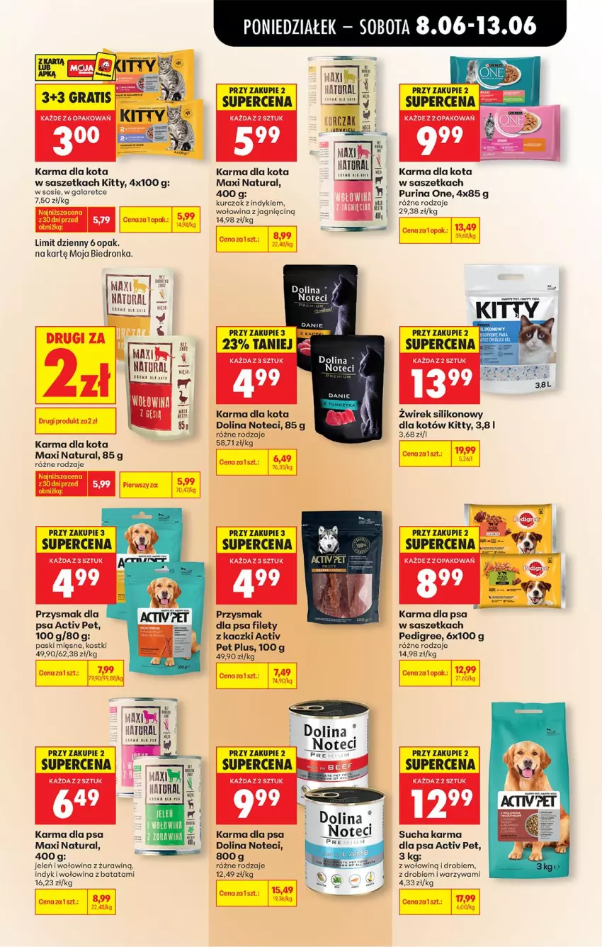 Gazetka promocyjna Biedronka - Od Poniedziałku - ważna 08.06 do 13.06.2026 - strona 83 - produkty: Fa, Gala, Kurczak, Pedigree, Pur, Purina, Sos, Warzywa, Wołowina