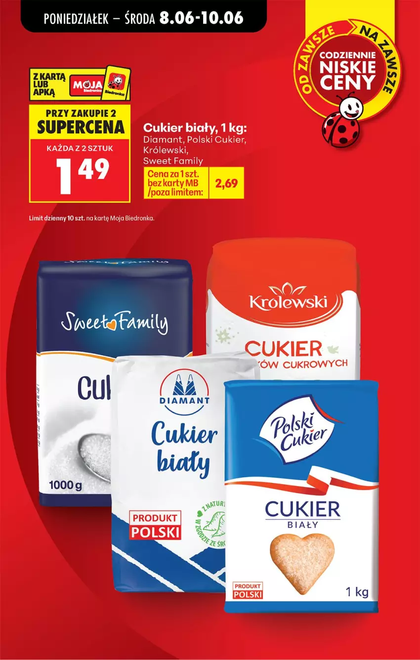 Gazetka promocyjna Biedronka - Od Poniedziałku - ważna 08.06 do 13.06.2026 - strona 9 - produkty: Cukier