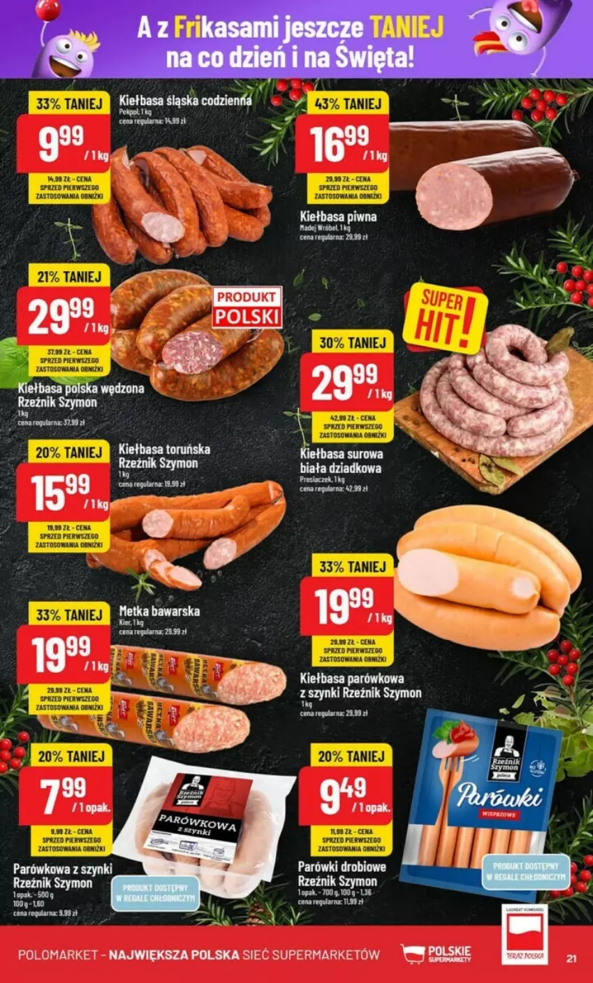 Gazetka promocyjna PoloMarket - ważna 11.12 do 17.12.2024 - strona 14 - produkty: Kiełbasa, Kiełbasa piwna, Por