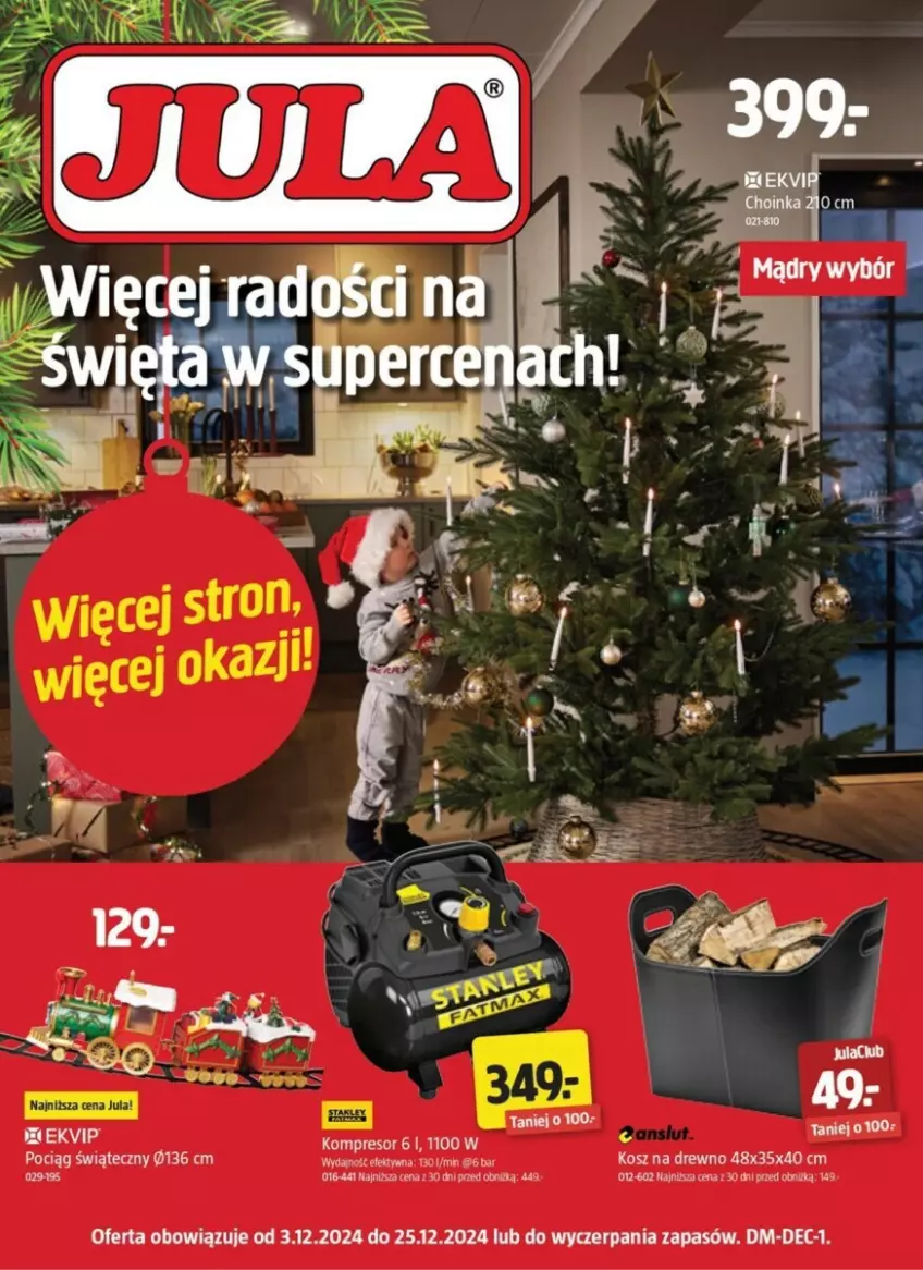 Gazetka promocyjna Jula - ważna 03.12 do 25.12.2024 - strona 1 - produkty: Pociąg