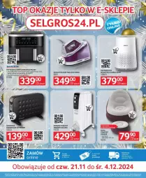 Gazetka promocyjna Selgros - Gazetka - ważna od 04.12 do 04.12.2024 - strona 2 - produkty: Grzejnik, Ser, Gra, Philips, Kosz, Generator pary, Fotel, Poduszka, Olej