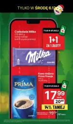 Gazetka promocyjna Delikatesy Centrum - Gazetka - ważna od 06.12 do 06.12.2023 - strona 6 - produkty: Kawa mielona, Kawa, Czekolada, Prima, Milka