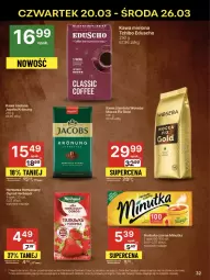 Gazetka promocyjna Delikatesy Centrum - NOWA GAZETKA Delikatesy Centrum od 20 marca! 20-26.03.2025 - Gazetka - ważna od 26.03 do 26.03.2025 - strona 32 - produkty: Tchibo, Rum, Kawa ziarnista, Kawa mielona, Kawa, Herbata czarna, Jacobs, Woseba, Herbata, Ogród, Herbapol, Fa
