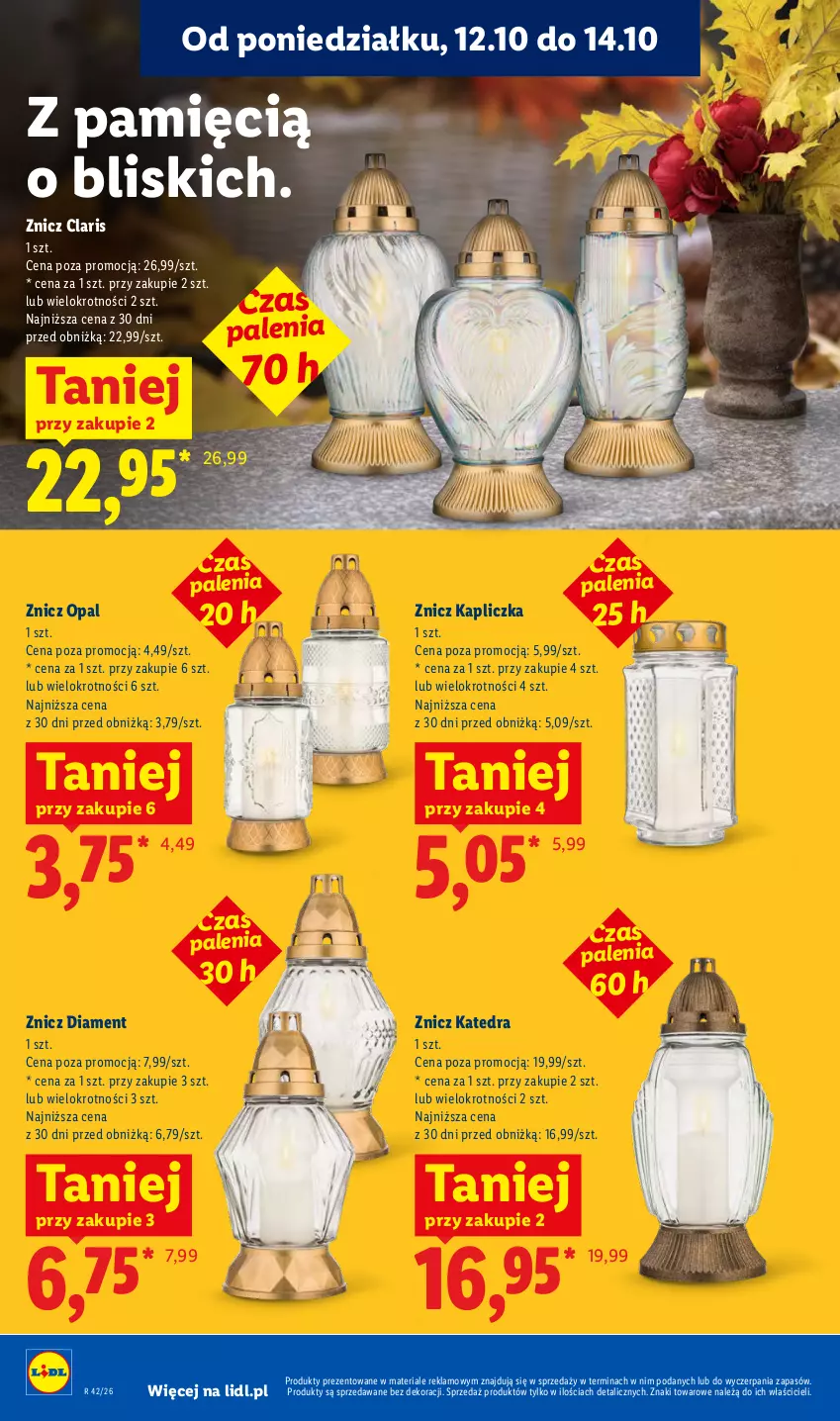 Gazetka promocyjna Lidl - Gazetka - ważna 12.10 do 14.10.2026 - strona 112 - produkty: Znicz