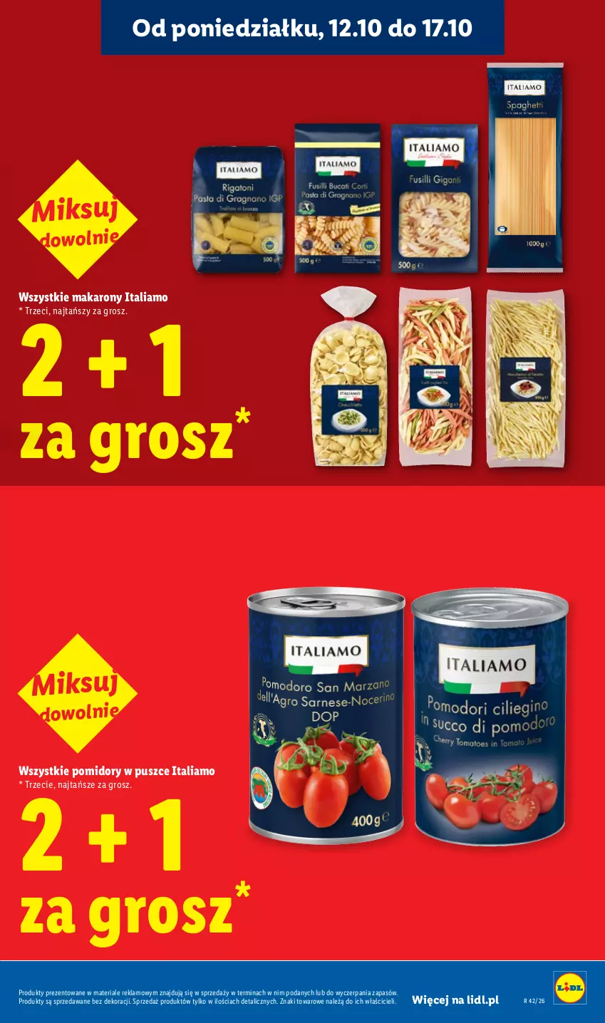 Gazetka promocyjna Lidl - Gazetka - ważna 12.10 do 14.10.2026 - strona 15 - produkty: Makaron, Pomidory