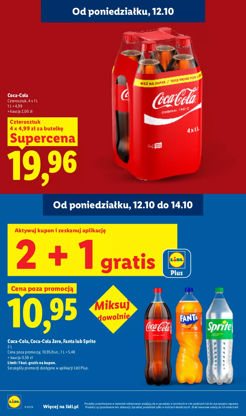 Gazetka promocyjna Lidl - Gazetka - ważna 12.10 do 14.10.2026 - strona 22 - produkty: Coca-Cola, Fa, Fanta, Gra, Sprite