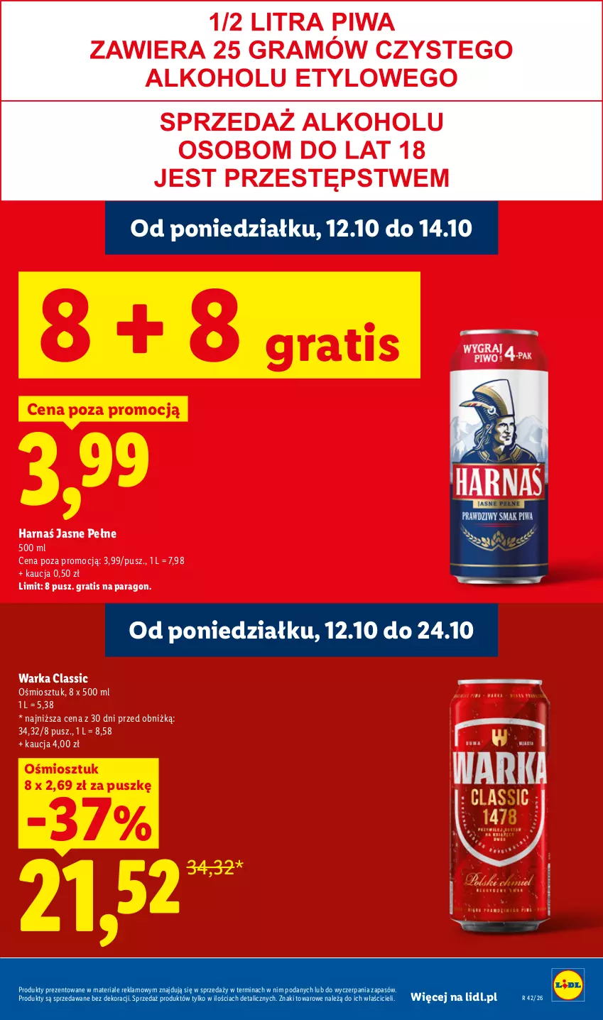 Gazetka promocyjna Lidl - Gazetka - ważna 12.10 do 14.10.2026 - strona 23 - produkty: Gra, Harnaś, Warka