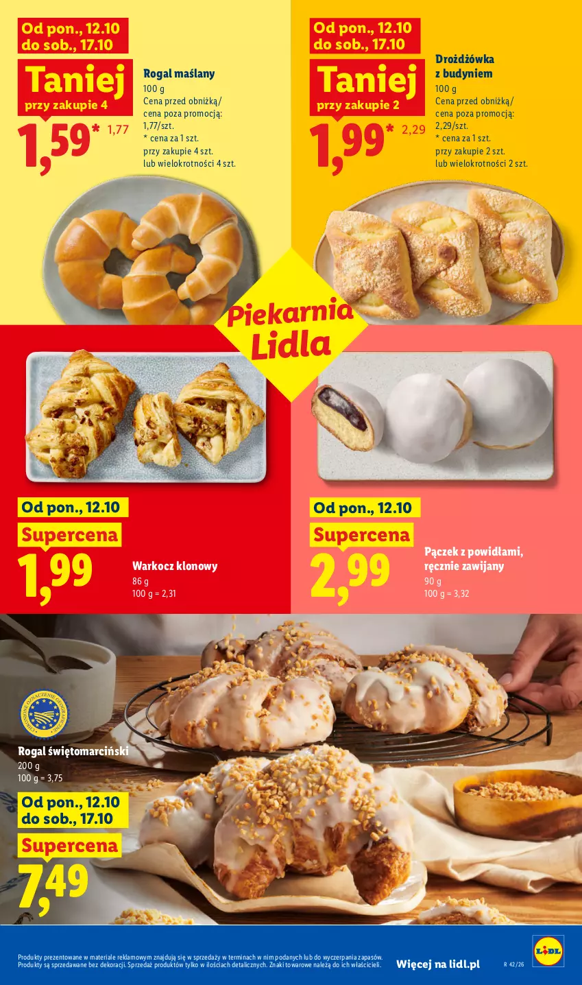 Gazetka promocyjna Lidl - Gazetka - ważna 12.10 do 14.10.2026 - strona 57 - produkty: Koc, Pączek, Rogal