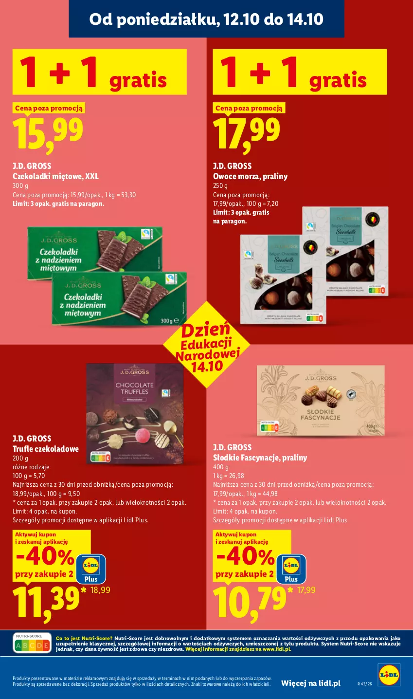 Gazetka promocyjna Lidl - Gazetka - ważna 12.10 do 14.10.2026 - strona 7 - produkty: Fa, Gra, Owoce, Owoce morza, Praliny