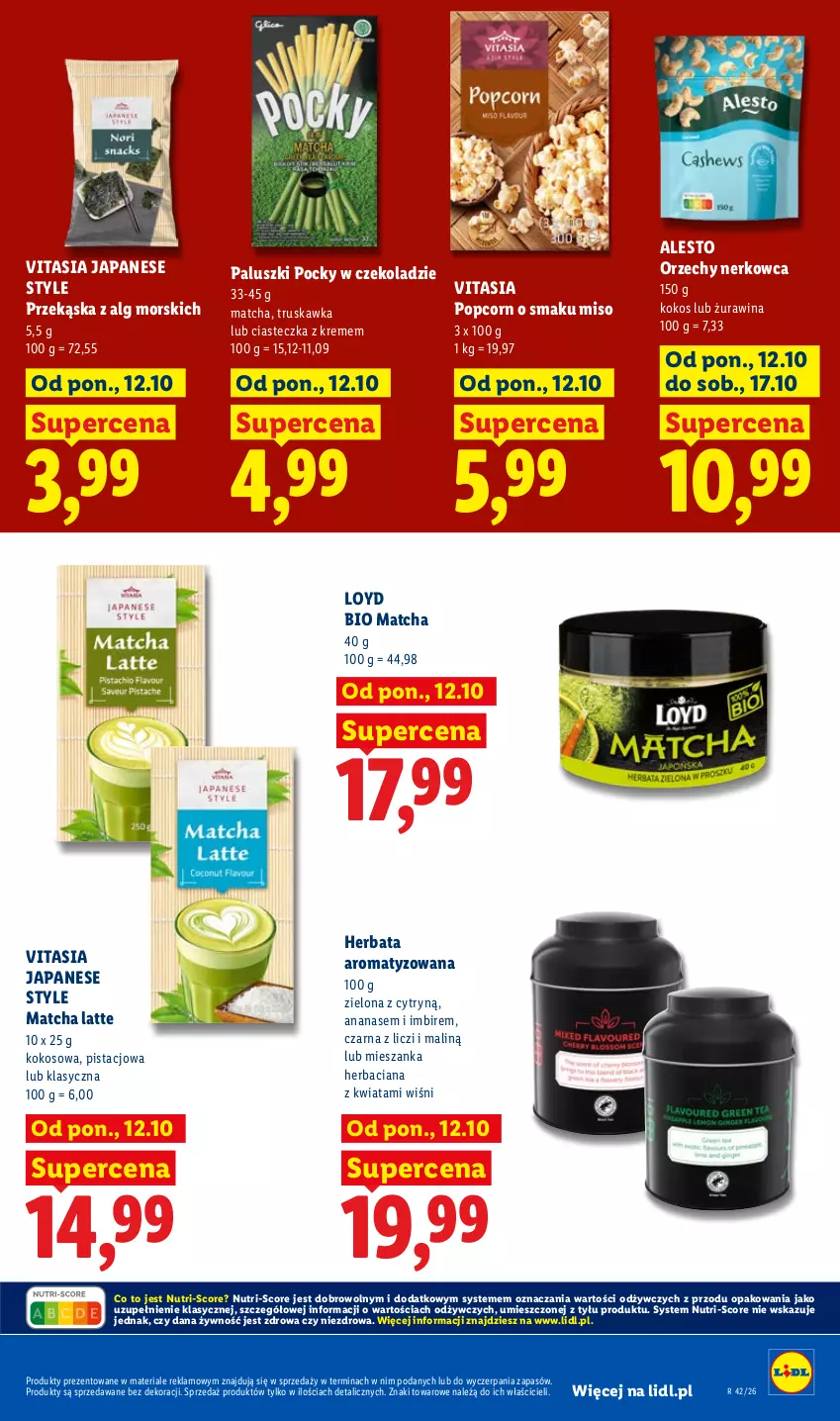 Gazetka promocyjna Lidl - Gazetka - ważna 12.10 do 14.10.2026 - strona 75 - produkty: Ananas, Herbata, Imbir, Kokos, LG, Liczi, Loyd, Popcorn