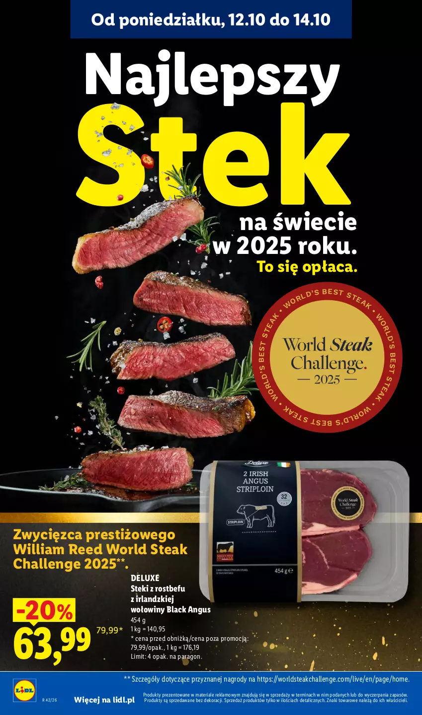 Gazetka promocyjna Lidl - Gazetka - ważna 12.10 do 14.10.2026 - strona 78 - produkty: Lack, Rostbef, Stek