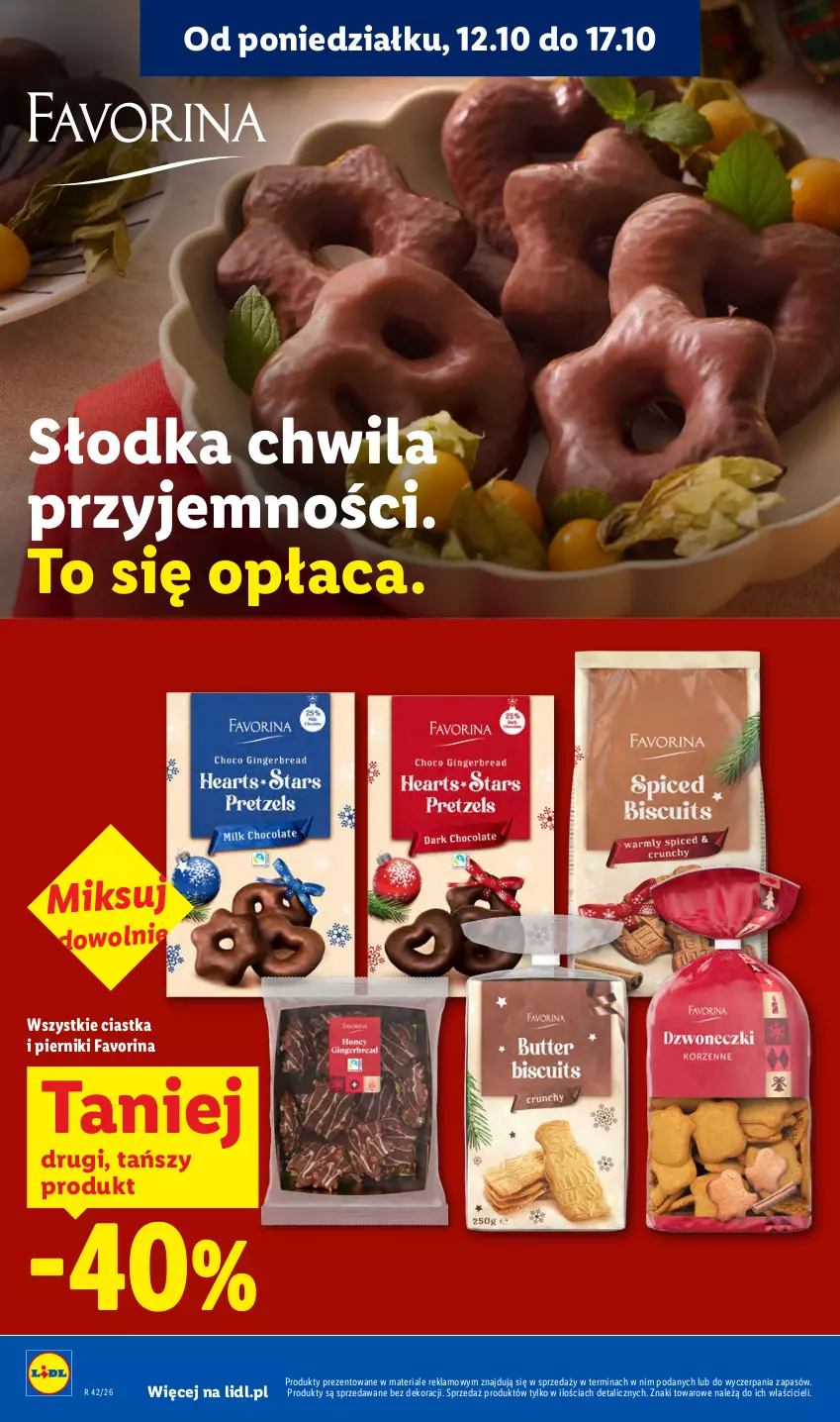 Gazetka promocyjna Lidl - Gazetka - ważna 12.10 do 14.10.2026 - strona 86 - produkty: Ciastka, Fa, Piernik, Słodka Chwila