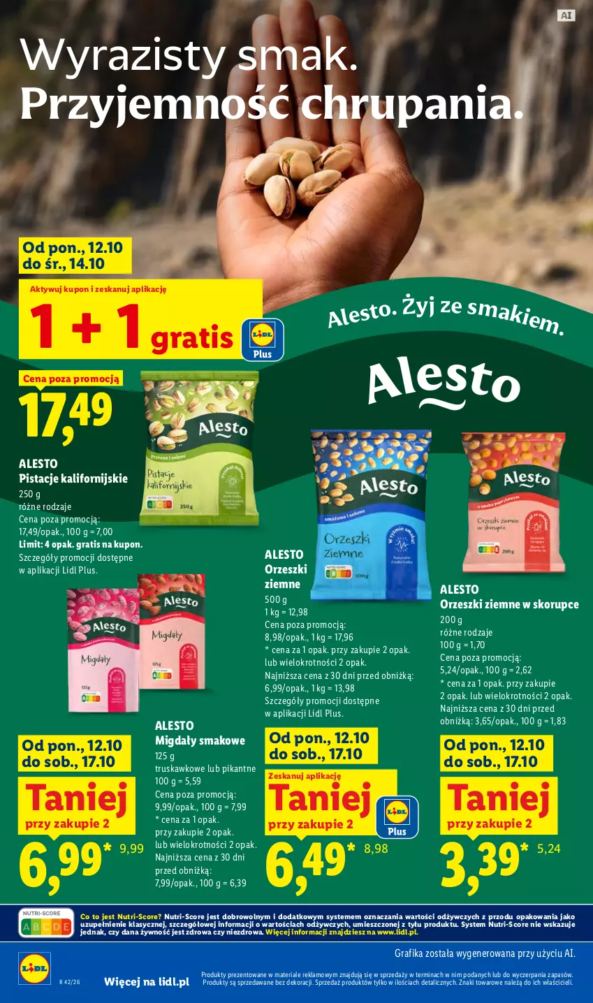 Gazetka promocyjna Lidl - Gazetka - ważna 12.10 do 14.10.2026 - strona 98 - produkty: Gra, Grafika, Migdały, Orzeszki, Orzeszki ziemne, Pistacje
