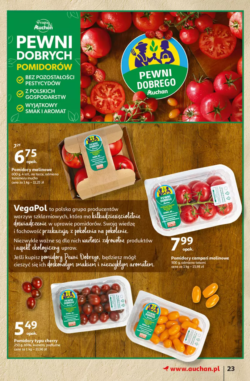 Gazetka promocyjna Auchan - Hiperoszczędzanie w wersji Maxi Paki Hipermarkety - ważna 16.09 do 22.09.2021 - strona 23 - produkty: Fa, Pomidory