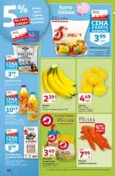 Gazetka promocyjna Auchan - Hiperoszczędzanie w wersji Maxi Paki Hipermarkety - Gazetka - ważna od 22.09 do 22.09.2021 - strona 24 - produkty: Banany, Papryka, Cytryny, Ziemniaki, Jabłka