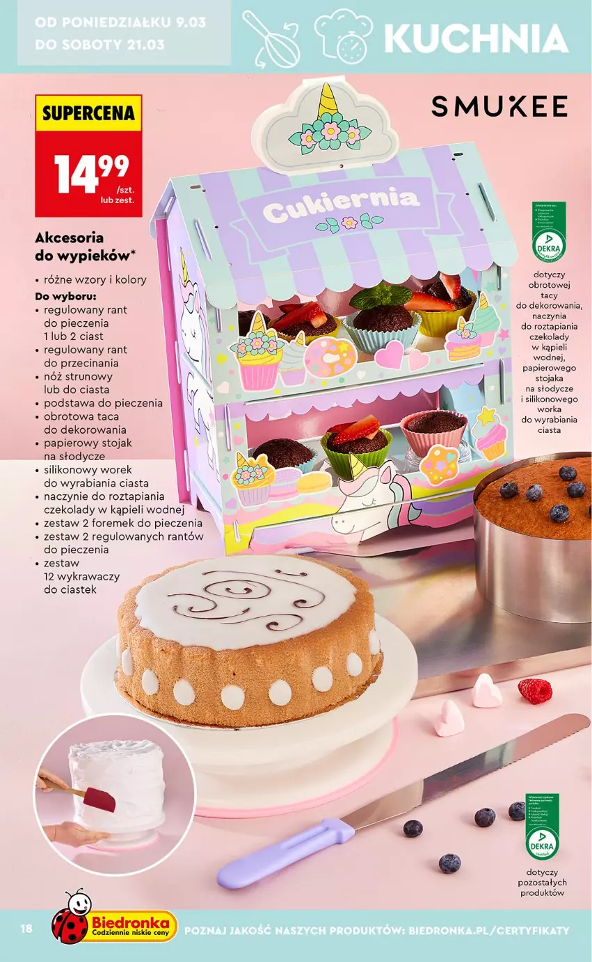 Gazetka promocyjna Biedronka - Okazje Tygodnia - ważna 07.03 do 21.03.2026 - strona 18 - produkty: Orka, Papier, Piec, Stek, Stojak, Taca