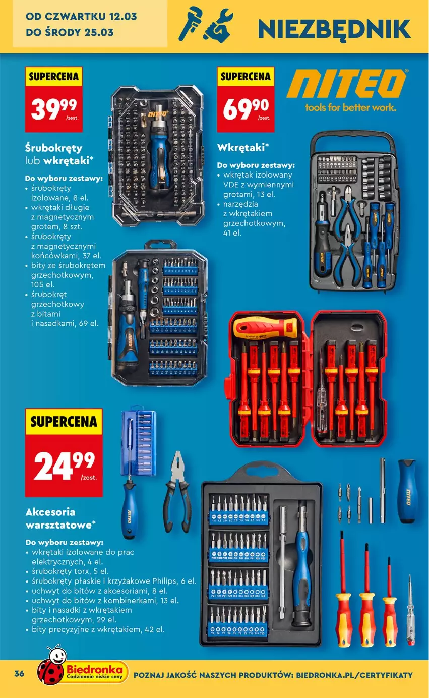Gazetka promocyjna Biedronka - Okazje Tygodnia - ważna 07.03 do 21.03.2026 - strona 36 - produkty: Philips, Wkręt