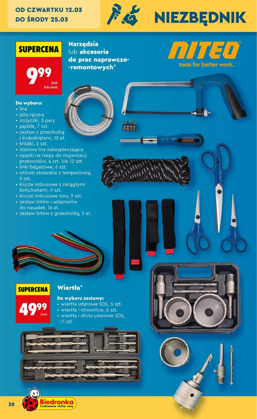 Gazetka promocyjna Biedronka - Okazje Tygodnia - ważna 07.03 do 21.03.2026 - strona 38 - produkty: Bitów z grzechotką, Noż, Nożyczki, O nas, Piec