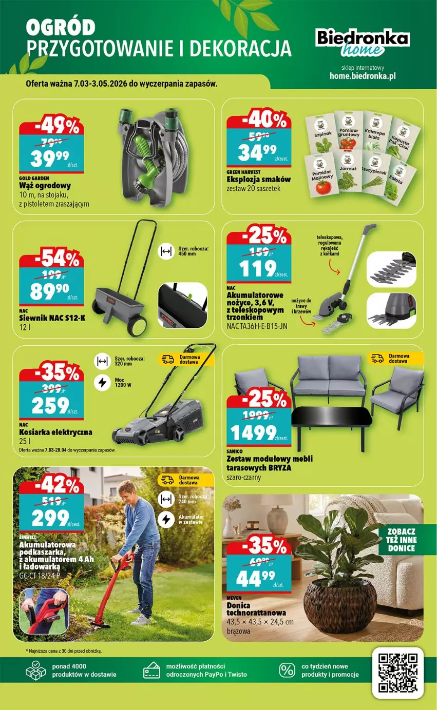 Gazetka promocyjna Biedronka - Okazje Tygodnia - ważna 07.03 do 21.03.2026 - strona 41 - produkty: Akumulator, Einhell, Kasza, Ogród, Taft