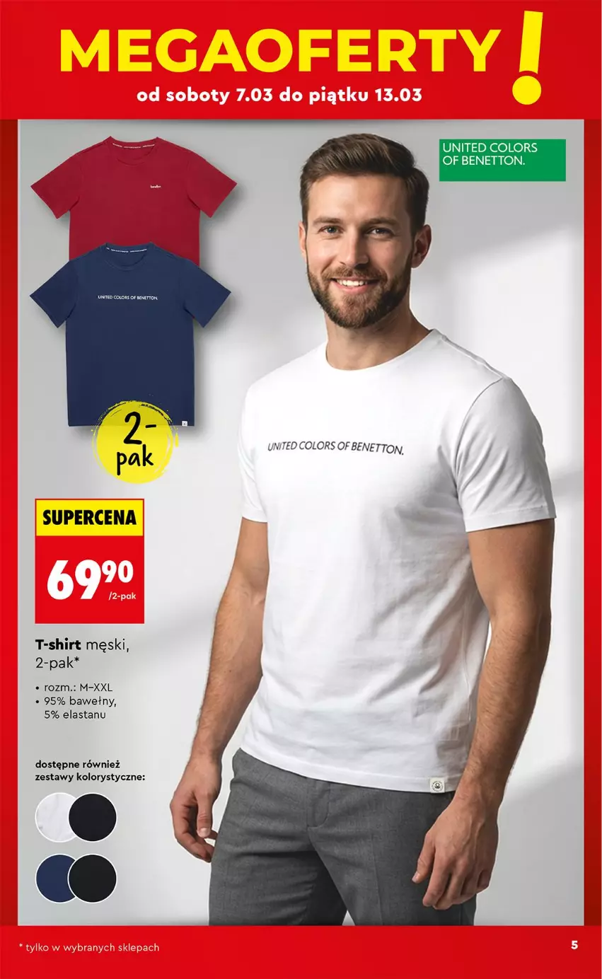Gazetka promocyjna Biedronka - Okazje Tygodnia - ważna 07.03 do 21.03.2026 - strona 5 - produkty: T-shirt