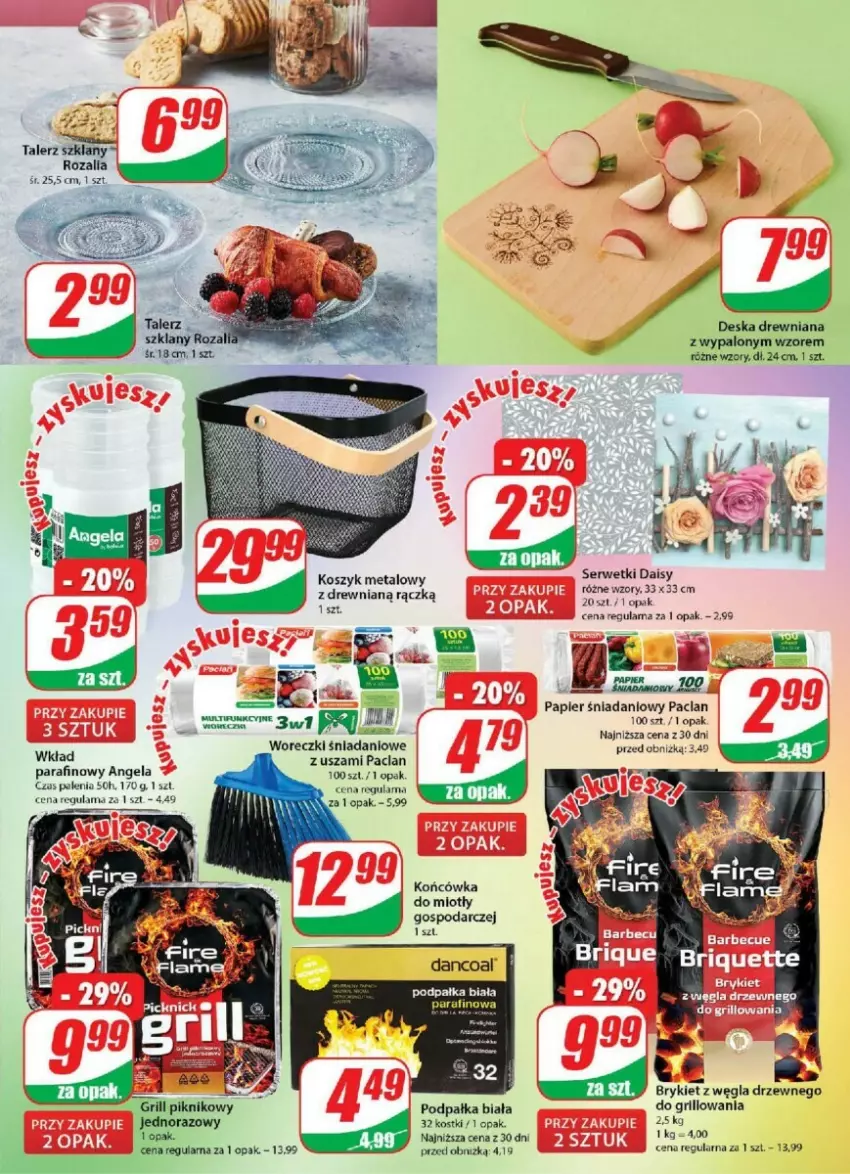 Gazetka promocyjna Dino - ważna 30.08 do 05.09.2023 - strona 11 - produkty: Danio, Grill, Kosz, Papier, Ser, Serwetki, Talerz