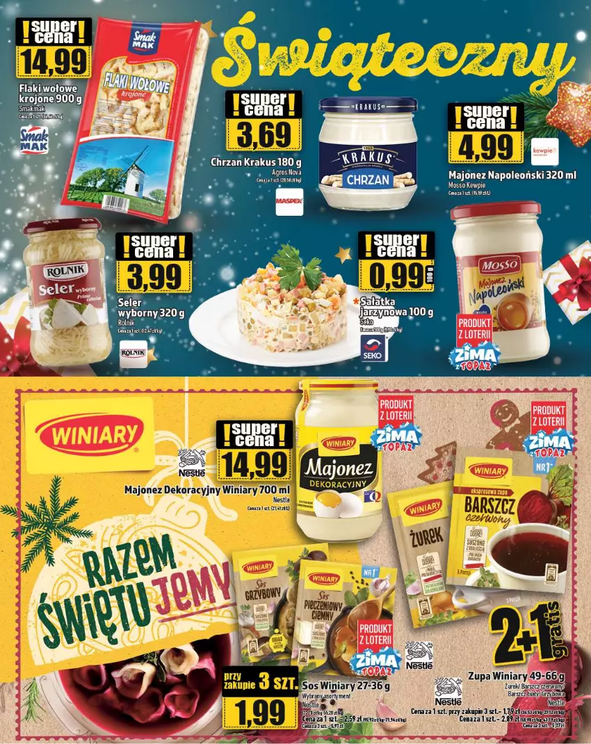 Gazetka promocyjna Topaz - Gazetka - ważna 19.12 do 25.12.2024 - strona 4 - produkty: Krakus, Sok