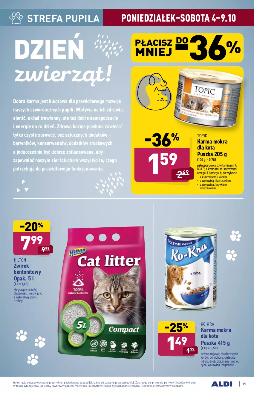 Gazetka promocyjna Aldi - SUPER SMACZNE OKAZJE - ważna 04.10 do 09.10.2021 - strona 19 - produkty: Drób, Dziczyzna, Fa, Kurczak, Mop, Noż, Omega-3, Por, Ryba, Ser, Top, Wasa, Wołowina, Zdrowie