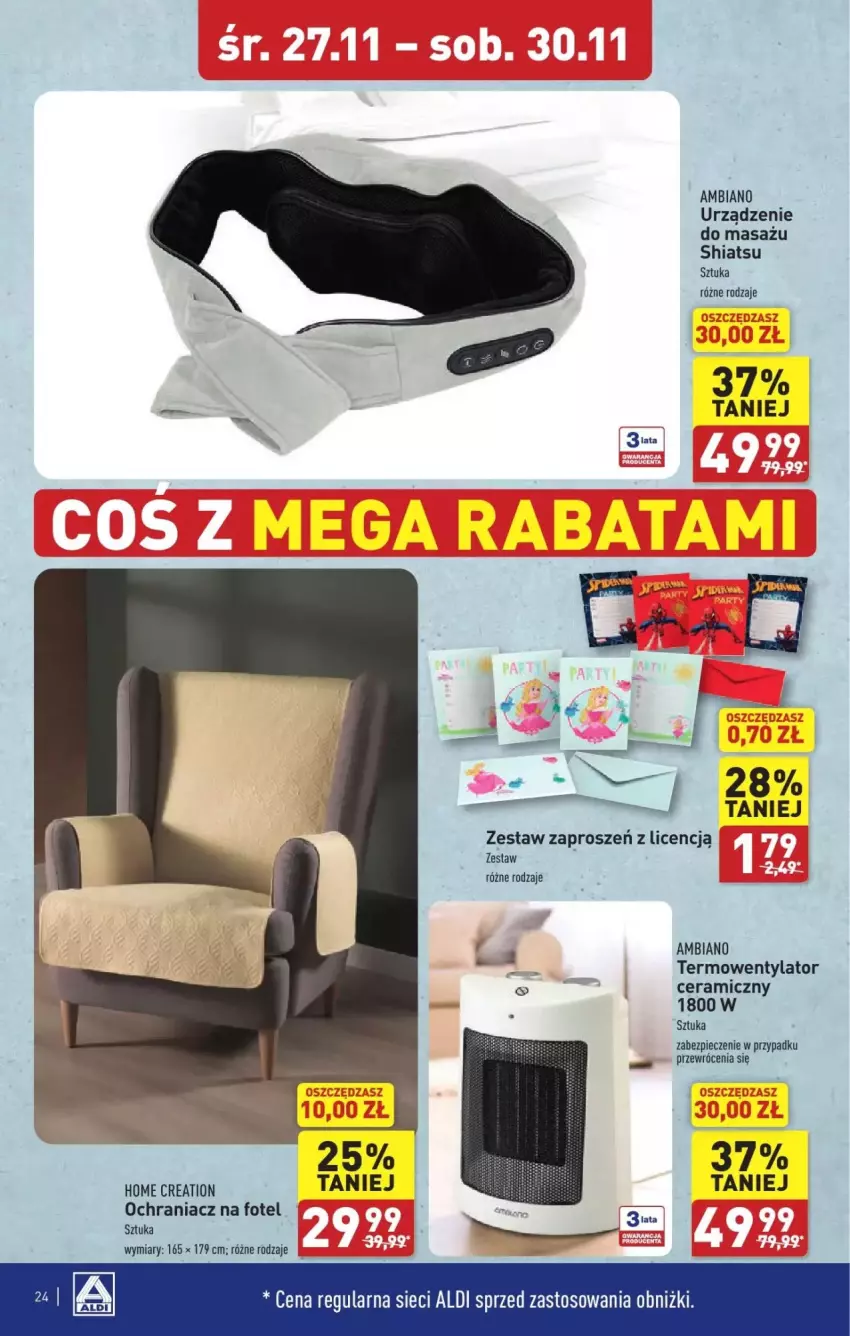 Gazetka promocyjna Aldi - ważna 27.11 do 30.11.2024 - strona 17 - produkty: Fotel, Piec, Termowentylator