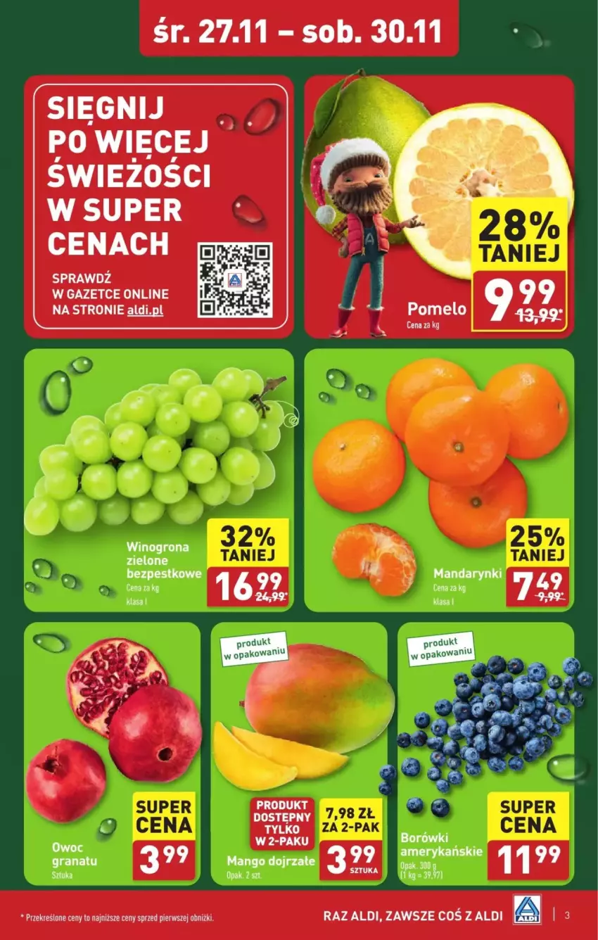 Gazetka promocyjna Aldi - ważna 27.11 do 30.11.2024 - strona 23 - produkty: Gra, Granat, Mango, Wino, Winogrona