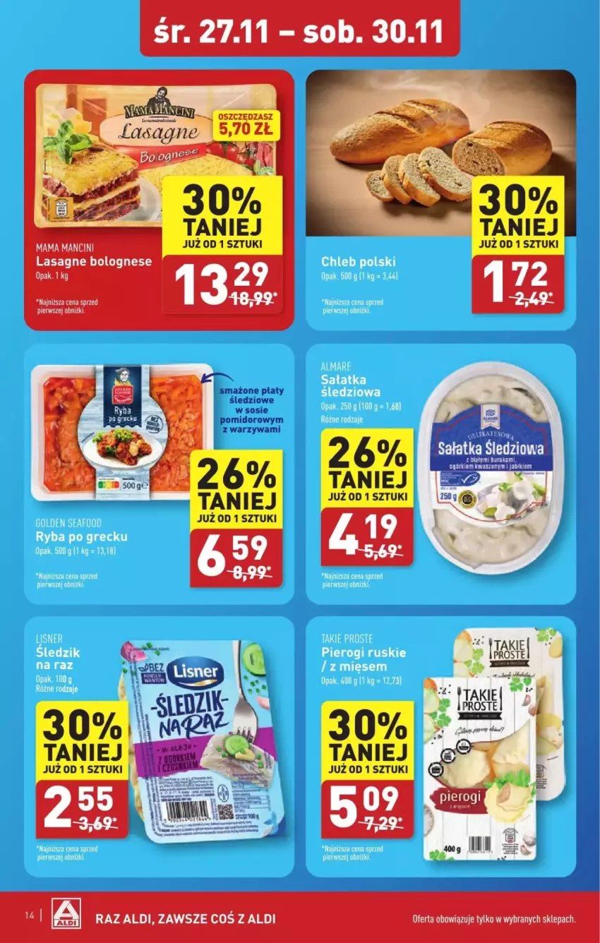 Gazetka promocyjna Aldi - ważna 27.11 do 30.11.2024 - strona 6 - produkty: Fa, Lasagne, Lasagne bolognese, Sałat, Sałatka, Warzywa