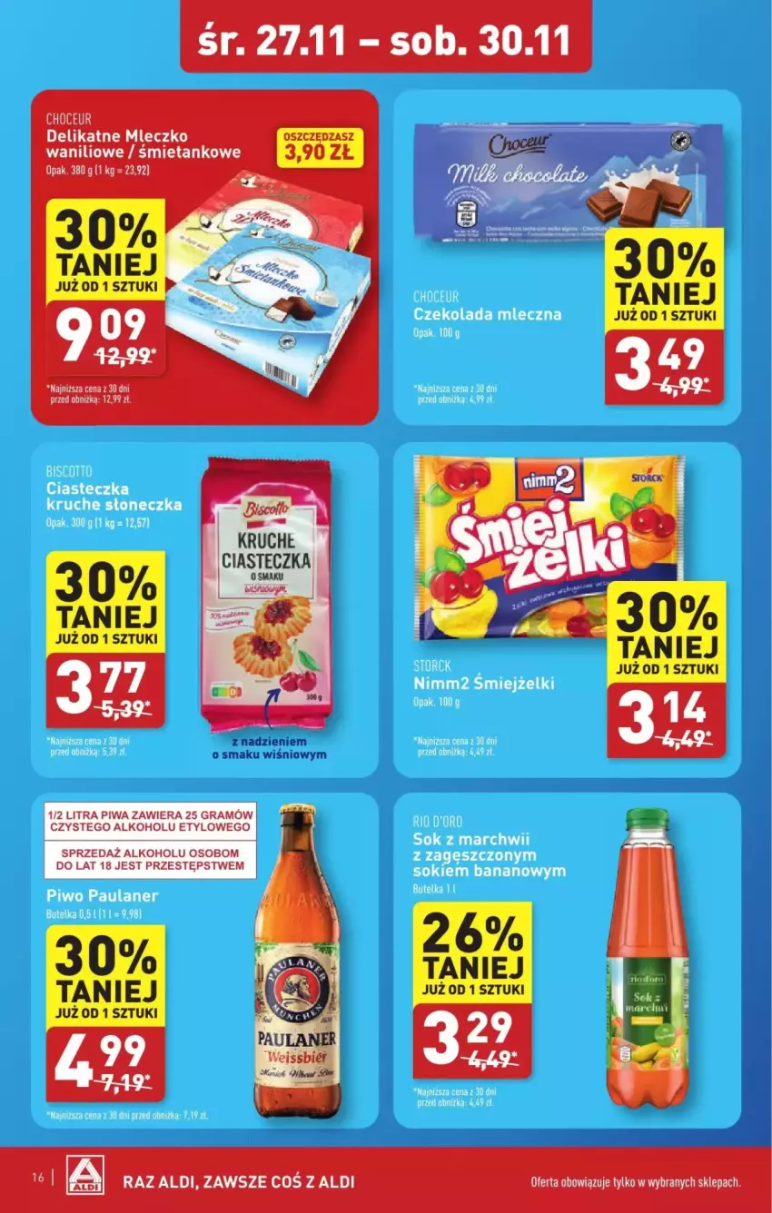 Gazetka promocyjna Aldi - ważna 27.11 do 30.11.2024 - strona 8 - produkty: Gra, Mleczko, Piwa