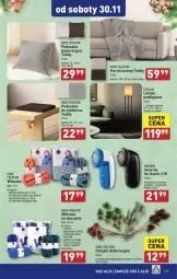 Gazetka promocyjna Aldi - Gazetka - ważna od 30.11 do 30.11.2024 - strona 22 - produkty: Sok, Koc, Szal, Poduszka dekoracyjna, Karp, Golarka, Włóczka, Poduszka, Lampa