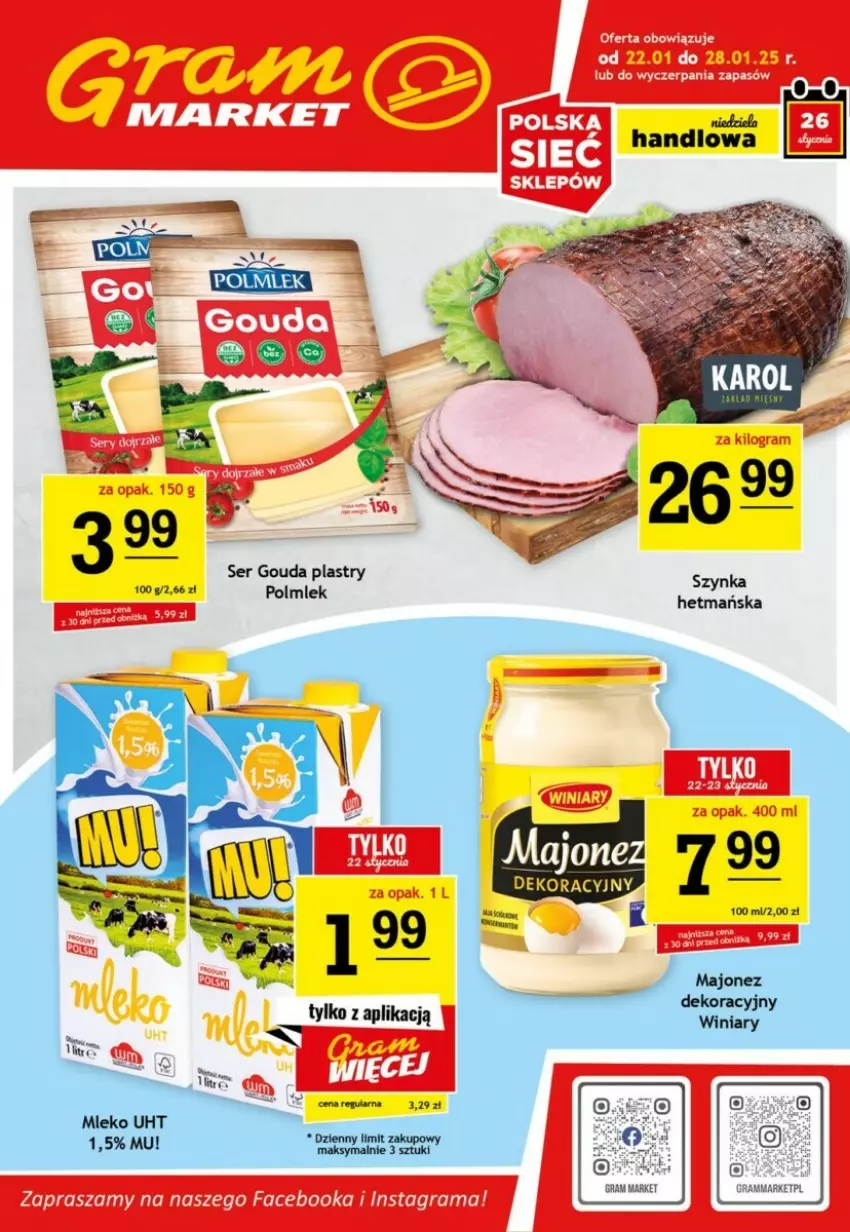 Gazetka promocyjna Gram market - ważna 22.01 do 28.01.2025 - strona 1 - produkty: Fa, Gra, Rama