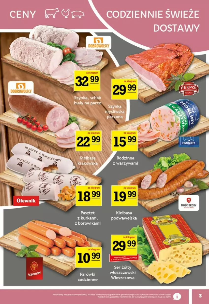 Gazetka promocyjna Gram market - ważna 22.01 do 28.01.2025 - strona 10 - produkty: Fa, Kiełbasa, Kiełbasa podwawelska, Parówki, Pasztet, Ser, Wawel, Włoszczowski