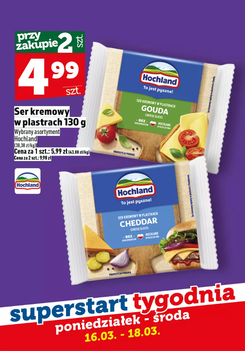 Gazetka promocyjna Topaz - Gazetka - ważna 16.03 do 18.03.2026 - strona 6 - produkty: Hochland, Ser