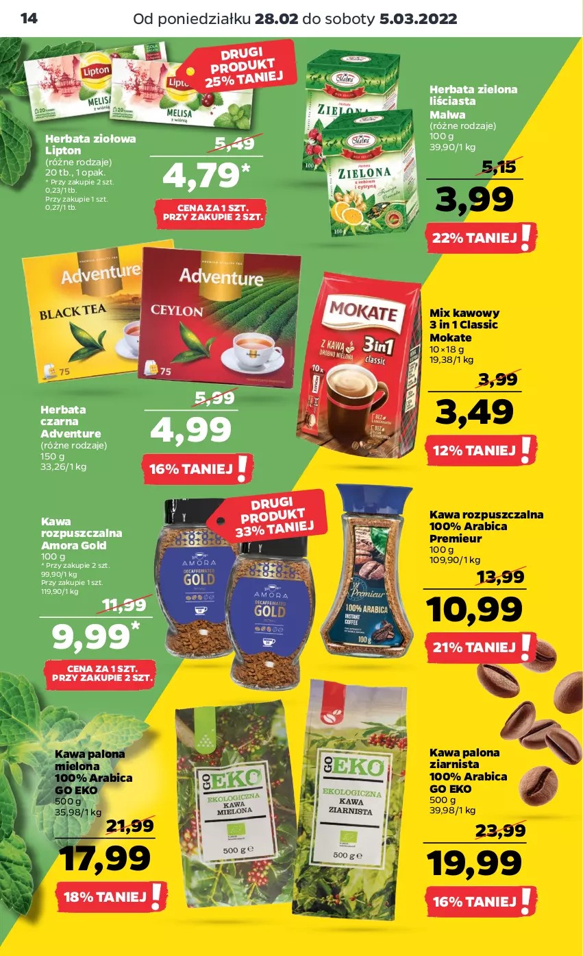 Gazetka promocyjna Netto - Gazetka spożywcza - ważna 28.02 do 05.03.2022 - strona 14 - produkty: BIC, Herbata, Herbata czarna, Kawa, Kawa rozpuszczalna, Lipton