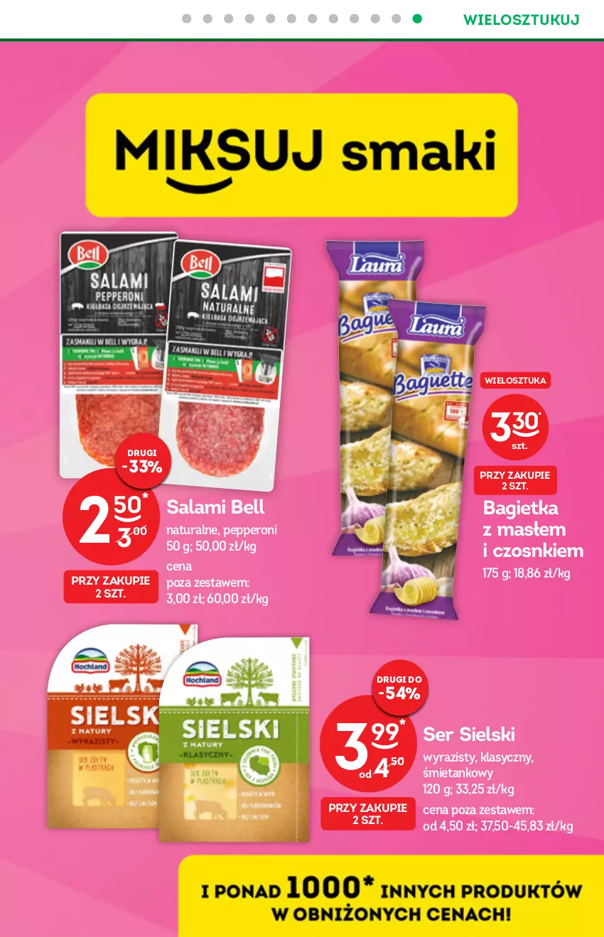 Gazetka promocyjna Żabka - ważna 13.10 do 31.10.2021 - strona 17 - produkty: Bagietka, Bell, Salami, Ser