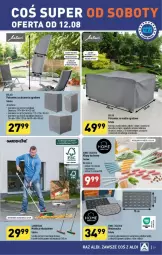 Gazetka promocyjna Aldi - Gazetka - ważna od 12.08 do 12.08.2023 - strona 31 - produkty: Por, Parasol, Pokrowiec, Grill, Meble, Miotła