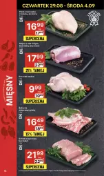 Gazetka promocyjna Delikatesy Centrum - NOWA GAZETKA Delikatesy Centrum od 29 sierpnia! 29.08-4.09.2024 - Gazetka - ważna od 04.09 do 04.09.2024 - strona 14 - produkty: Kurczak, Tusz, Schab wieprzowy, Mięso