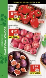 Gazetka promocyjna Delikatesy Centrum - NOWA GAZETKA Delikatesy Centrum od 29 sierpnia! 29.08-4.09.2024 - Gazetka - ważna od 04.09 do 04.09.2024 - strona 20 - produkty: Warzywa, Papryka czerwona, Papryka, Warzywa i owoce, Figi, Owoce, Pomidory