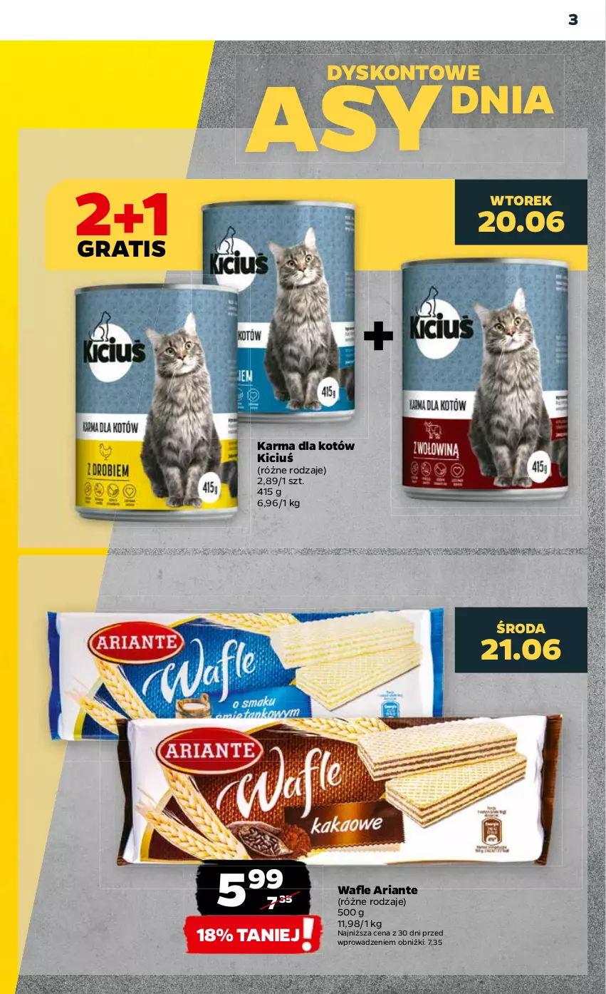 Gazetka promocyjna Netto - Artykuły spożywcze - ważna 19.06 do 25.06.2023 - strona 3 - produkty: Gra, Wafle