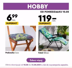 Gazetka promocyjna Biedronka - Hity Tygodnia - Gazetka - ważna od 22.05 do 22.05.2021 - strona 3 - produkty: Fotel, Poduszka, Hobby