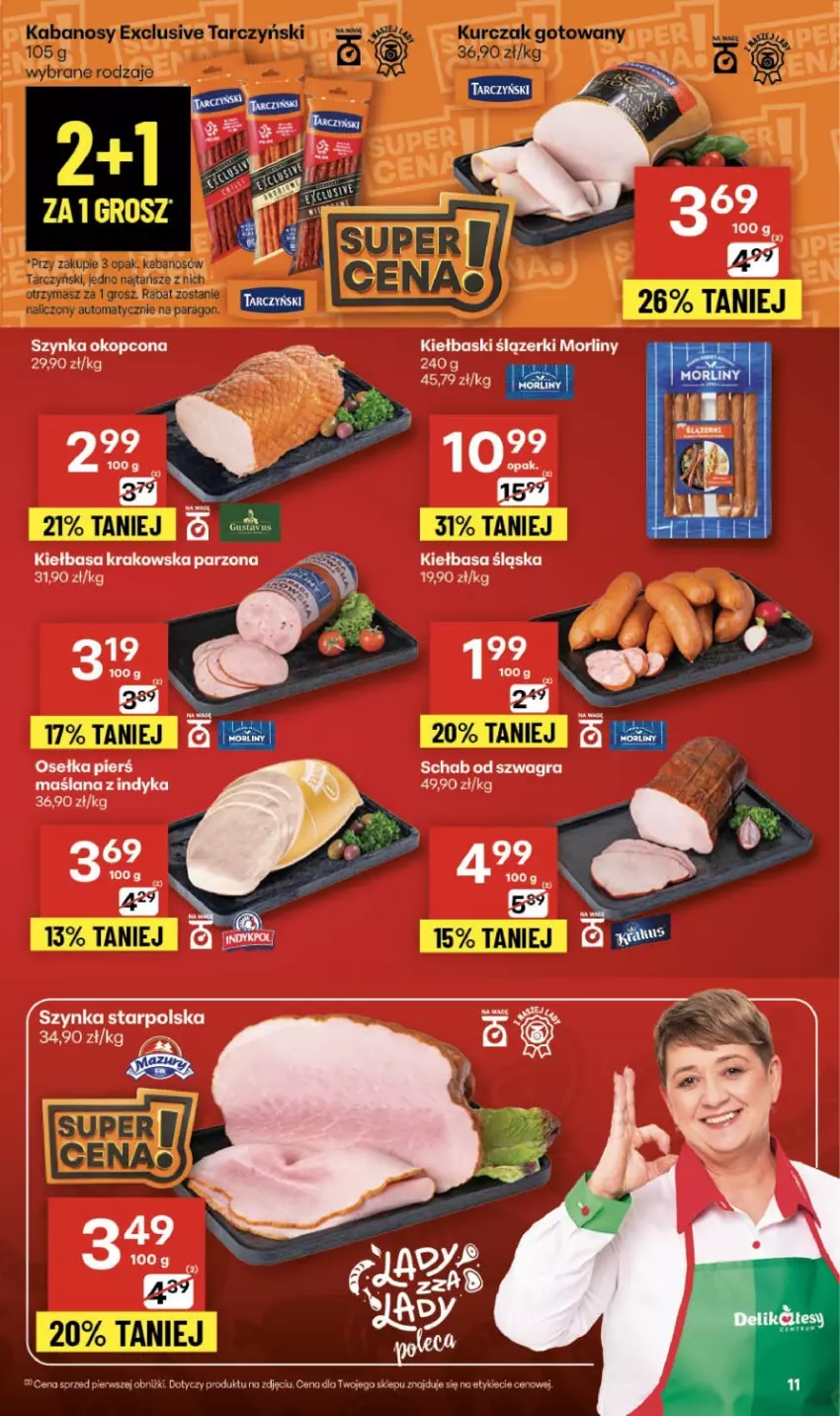 Gazetka promocyjna Delikatesy Centrum - Franczyza DC48 Czwartek - ważna 27.11 do 03.12.2025 - strona 11 - produkty: Fa, Gra, Kiełbasa, Kiełbasa krakowska, Szynka