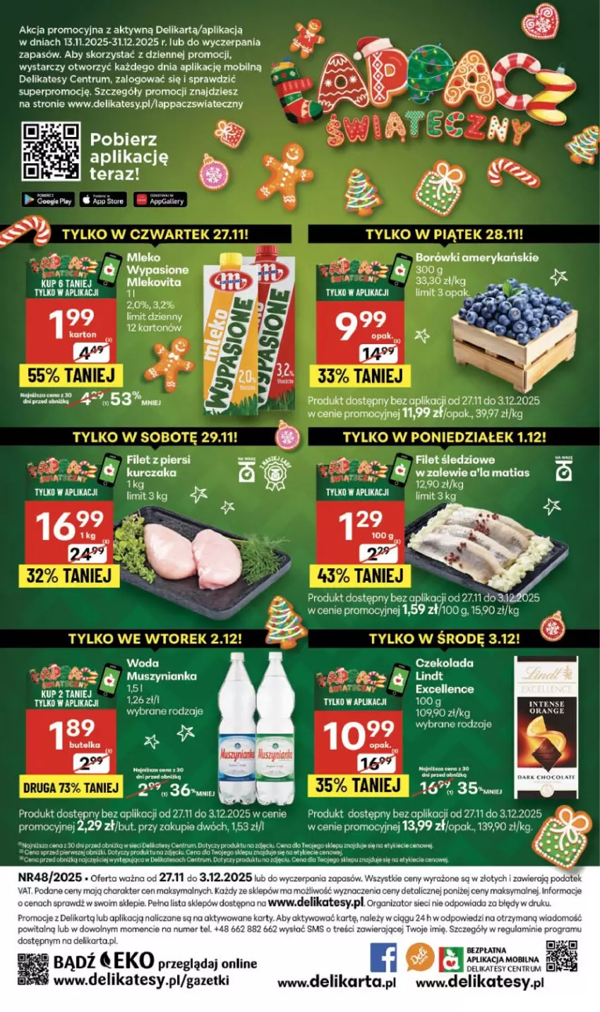 Gazetka promocyjna Delikatesy Centrum - Franczyza DC48 Czwartek - ważna 27.11 do 03.12.2025 - strona 40 - produkty: Gra, Mleko, Mobil, Mus, Muszynianka, Rum