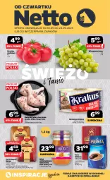 Gazetka promocyjna Netto - Od Czwartku - Gazetka - ważna od 20.09 do 20.09.2025 - strona 1 - produkty: Kurczak, Krakus, Ser, Królewski, Kawa mielona, Kawa, Tera, Prima, Miód, Wino, Pomidor malinowy, Nektar