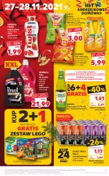 Gazetka promocyjna Kaufland - OFERTA TYGODNIA - Gazetka - ważna od 01.12 do 01.12.2021 - strona 7 - produkty: Piwa, Piwo, Płyn do prania, Sok, Gra, Jogurt, Chipsy, LEGO, Piwo jasne, Bakoma, Perwoll, Napój, Jogurt pitny, Hortex